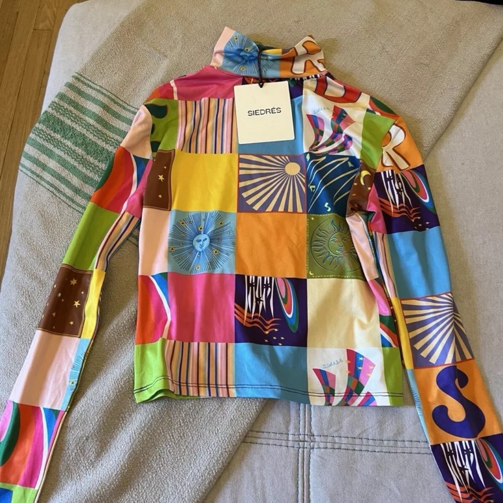 Siedres Top Turle neck long sleep designer shirt